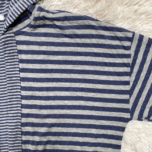 🎉HP🎉 Byron Bay Hooded Open Cardigan 💗 Blue & Gray - Picture 10 of 15